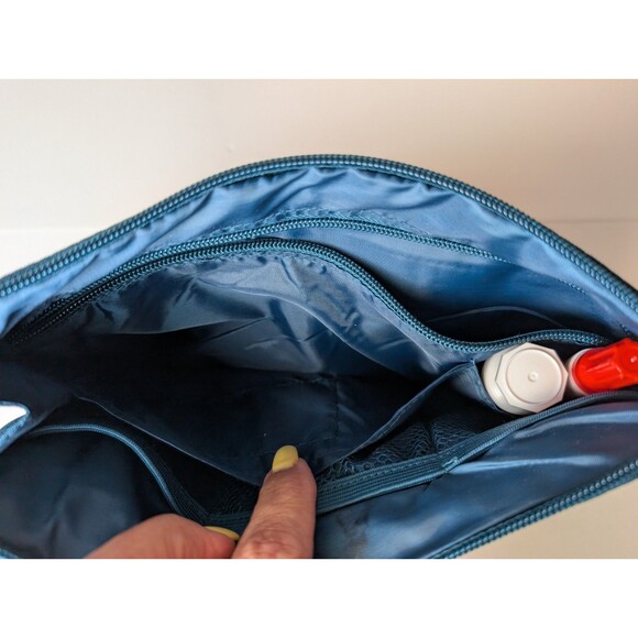 Collette Pouch Travel Make Up Accessories Interior Organization Pockets Zip Eco - Picture 9 of 10